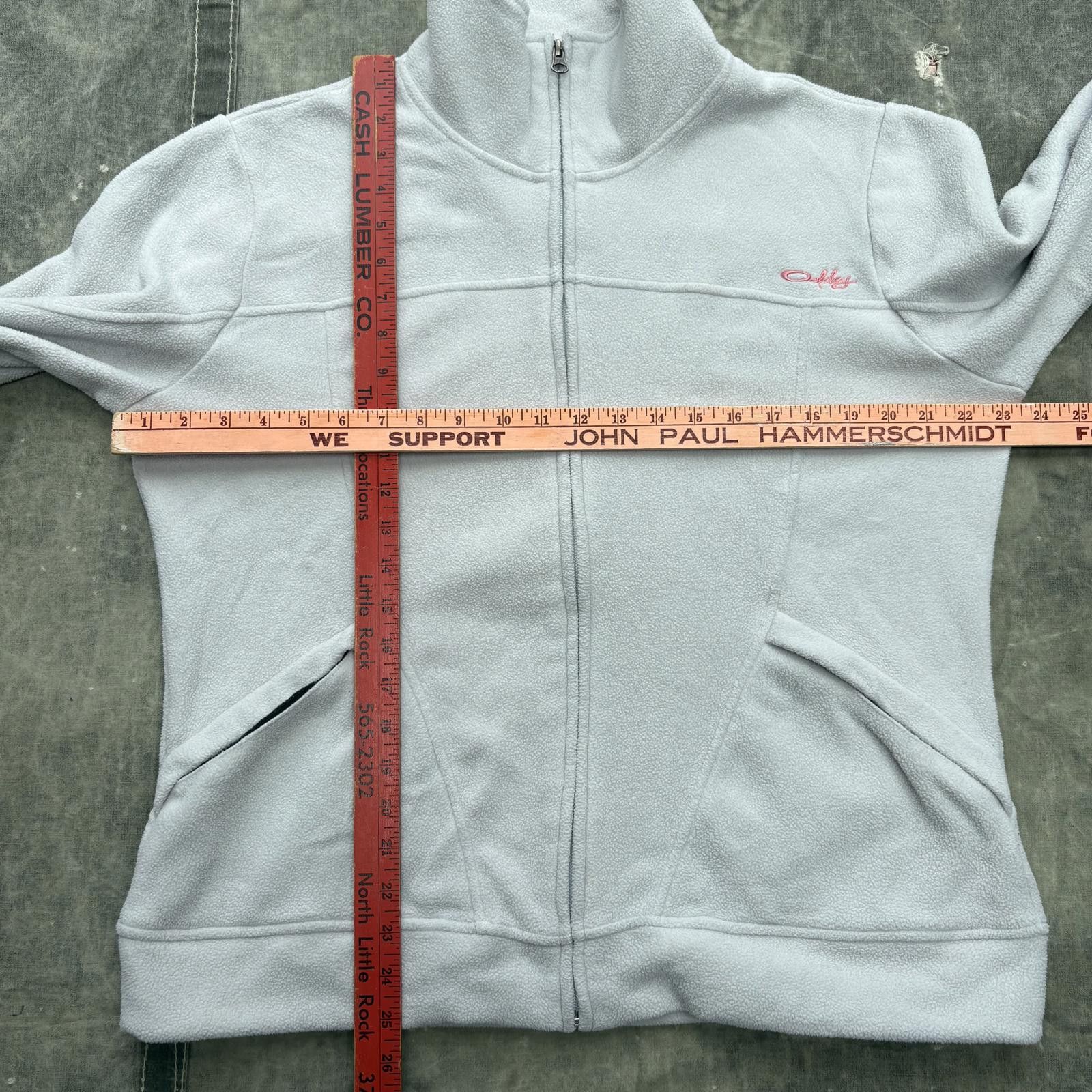 Oakley Vintage Y2K Oakley Grunge Gorpcore Fleece Full Zip Jacket Size XL / US 12-14 / IT 48-50 - 5 Thumbnail