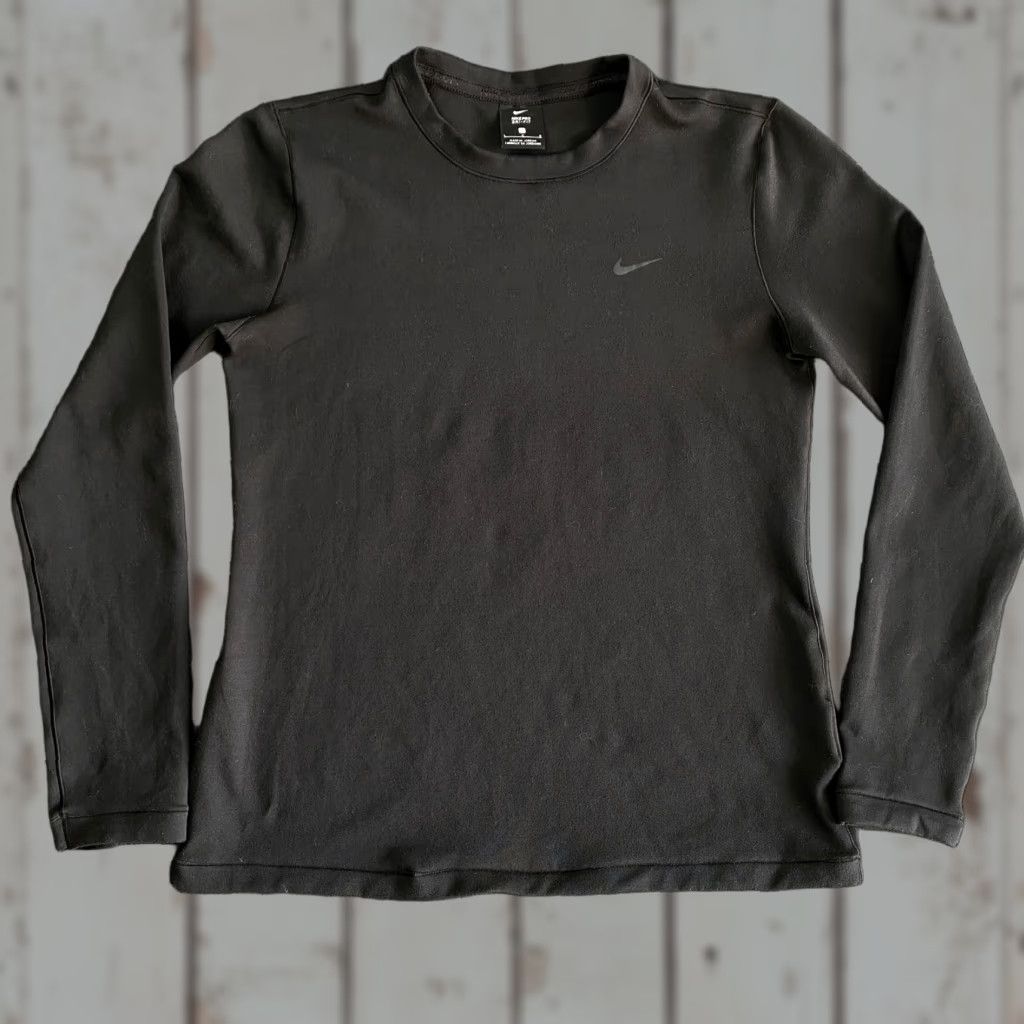 Nike Nike Pro Dri Fit Long Sleeve Shirt Crew Training Black L Womens Size L / US 10 / IT 46 - 1 Thumbnail
