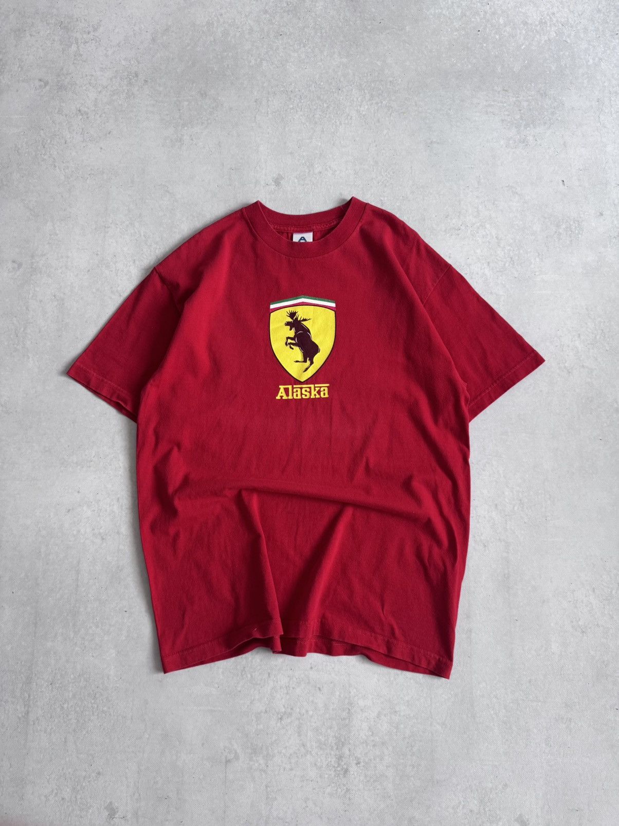 Vintage Vintage Alaska Ferrari Humor Y2K Alstyle Apparel & Activewea Size US L / EU 52-54 / 3 - 1 Thumbnail