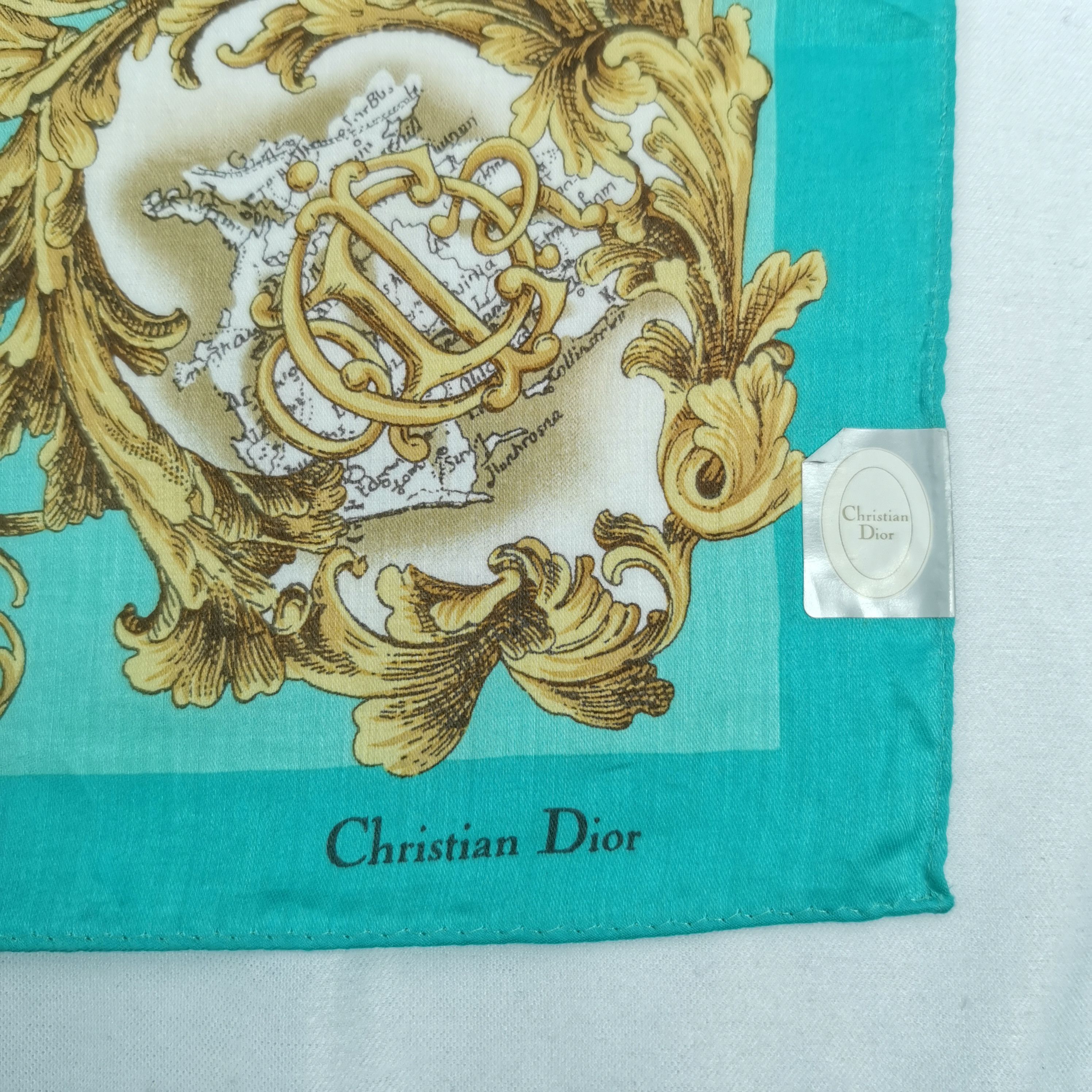 Japanese Brand NWT Vintage Christian DIOR Handkerchief Neckerchief Bandana Size ONE SIZE - 2 Thumbnail