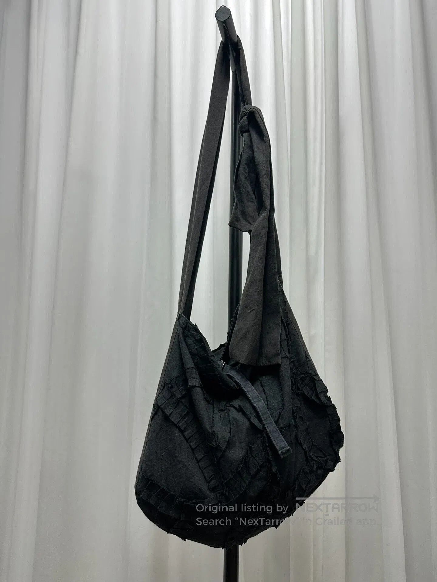 Y's Yohji Yamamoto Black Floral Bag. Size ONE SIZE - 4 Thumbnail