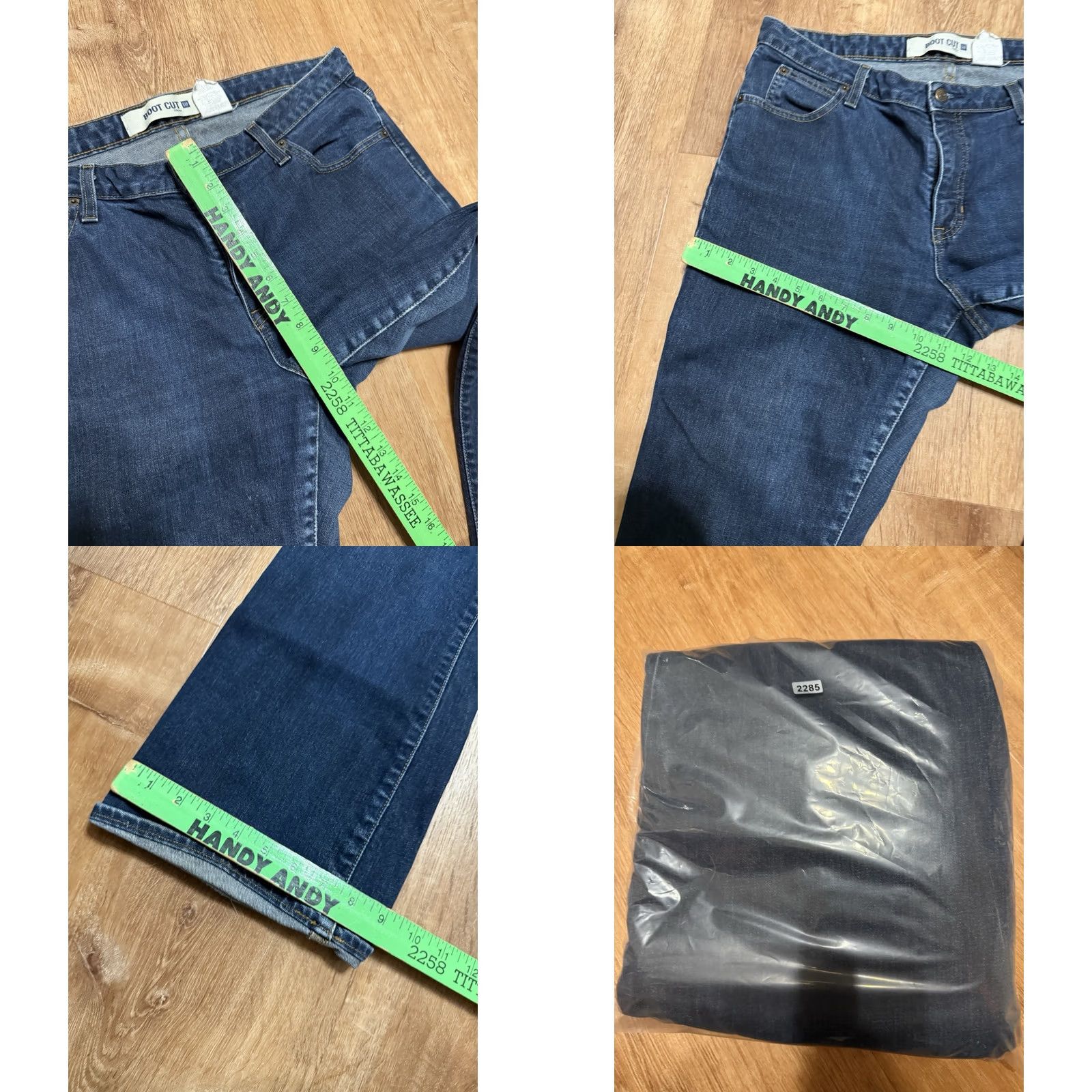 Gap Gap 1969 Jeans Women 16 Bootcut Denim Blue Stretch 34x30 Cowgirl Western Regular Adult Womens Size 24" / US 00 / IT 34 - 8 Thumbnail