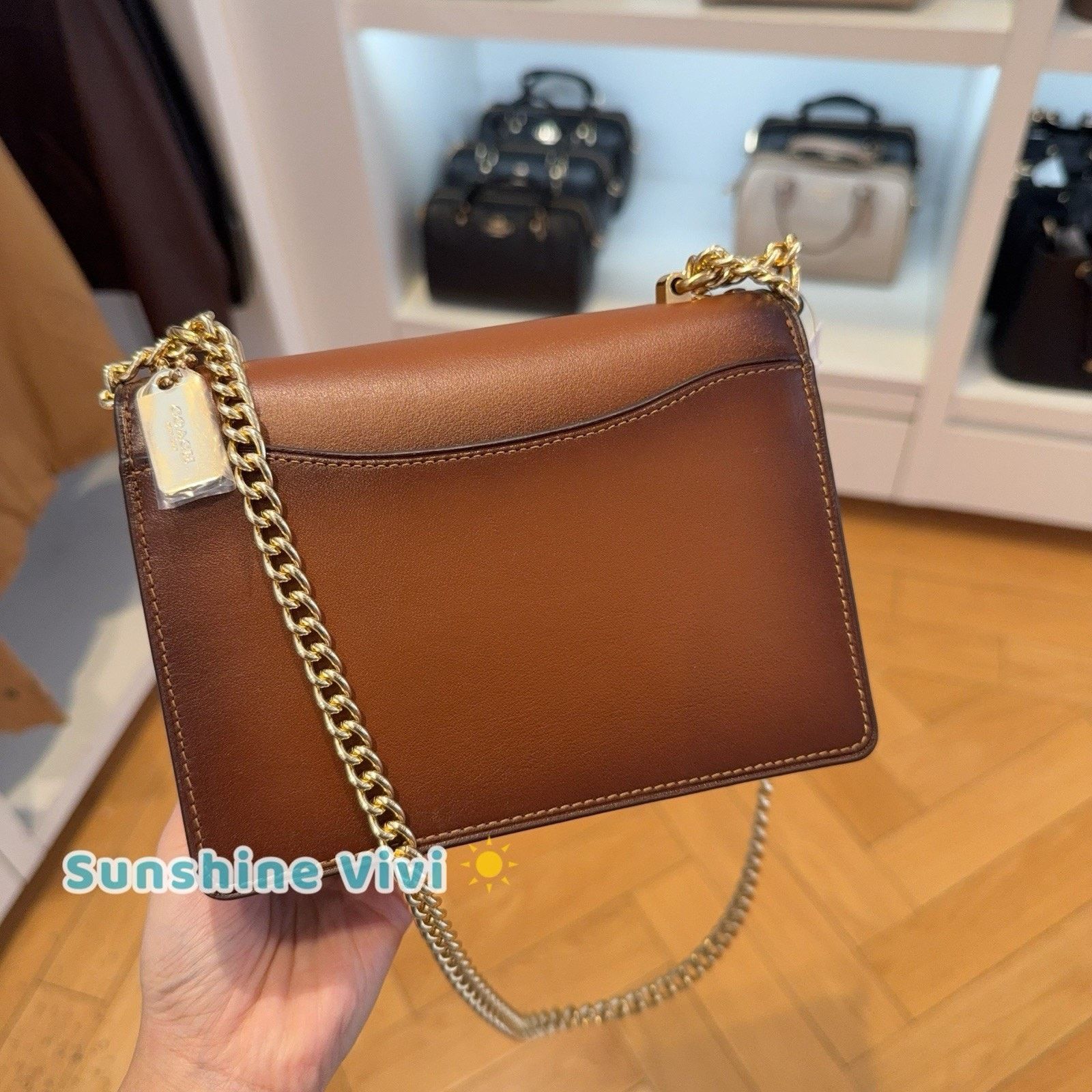 Coach NWT Coach Mini Klare Crossbody Bag Gold/Redwood CDW79 Size ONE SIZE - 4 Thumbnail