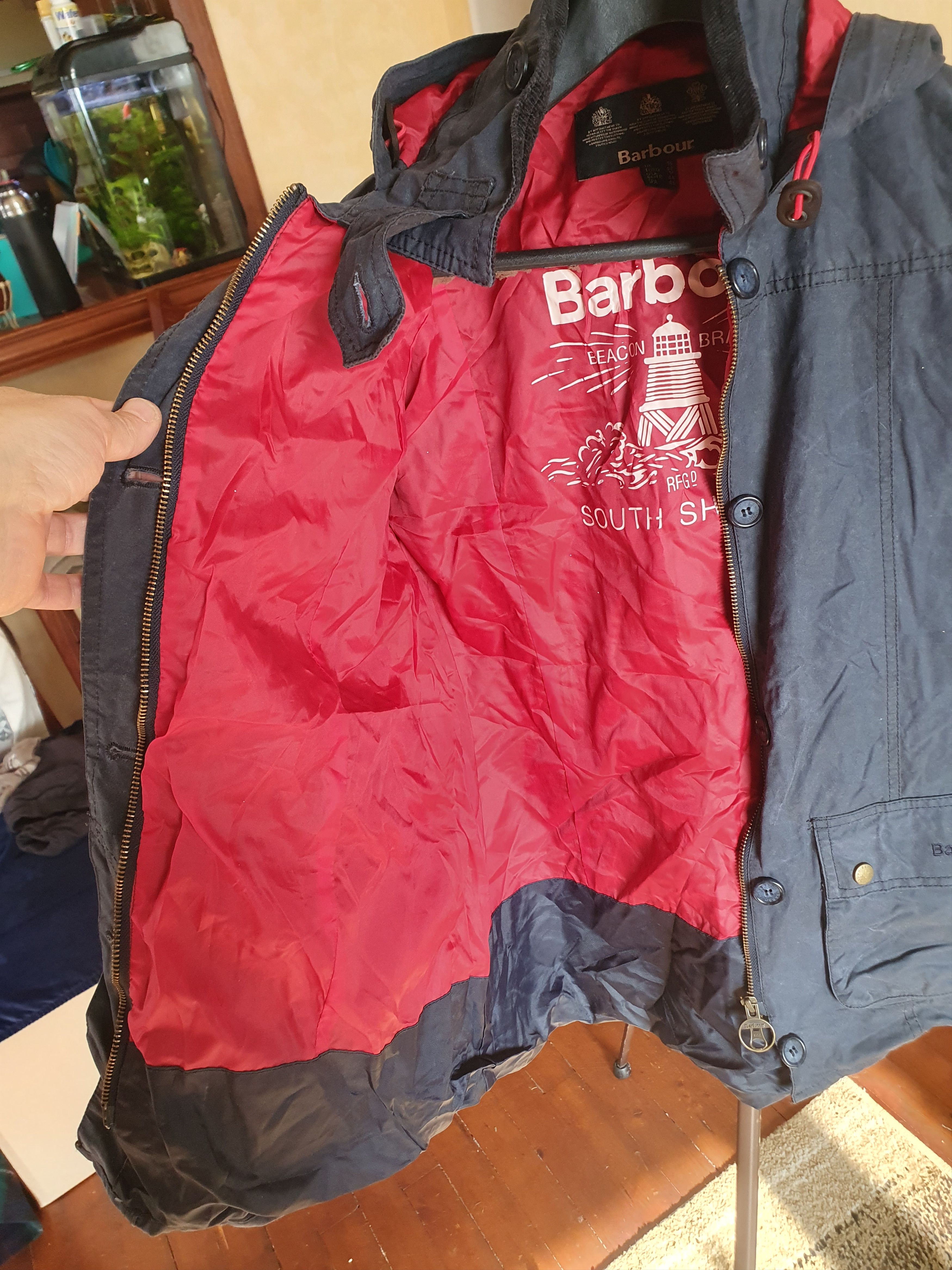 Barbour Barbour Womens Shore Waxed 2013 Jacket LWX0340NY92 Size XL / US 12-14 / IT 48-50 - 16 Thumbnail