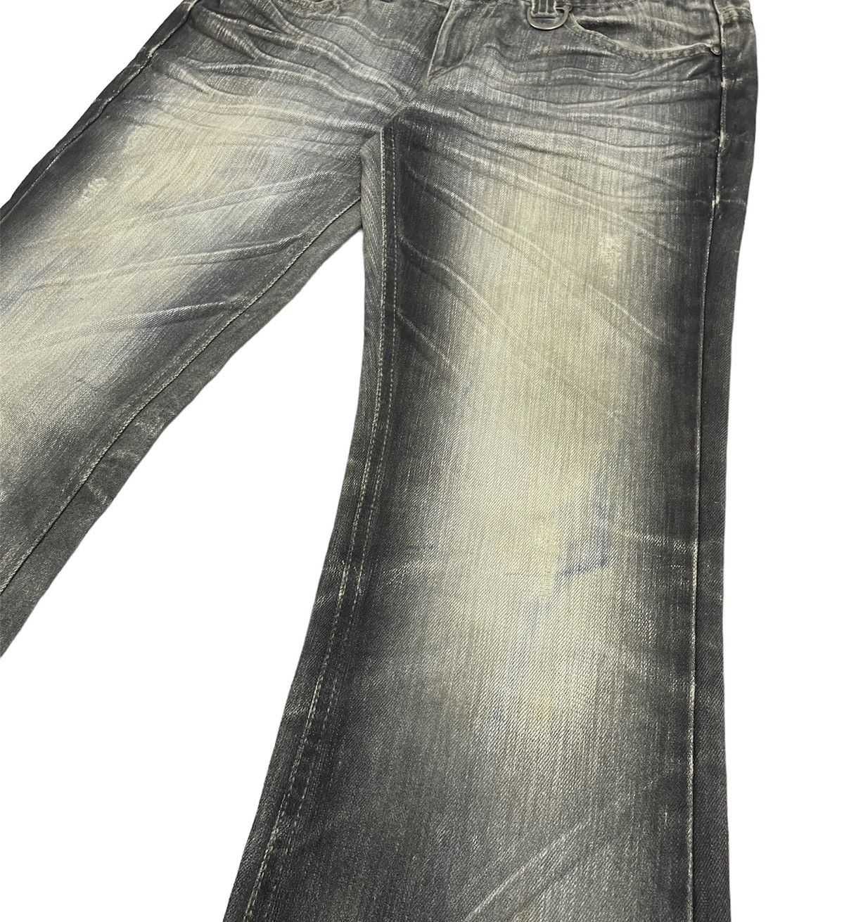 If Six Was Nine × Japanese Brand × Tornado Mart CRZM Japan Flare Distressed Jeans Size US 30 / EU 46 - 6 Thumbnail
