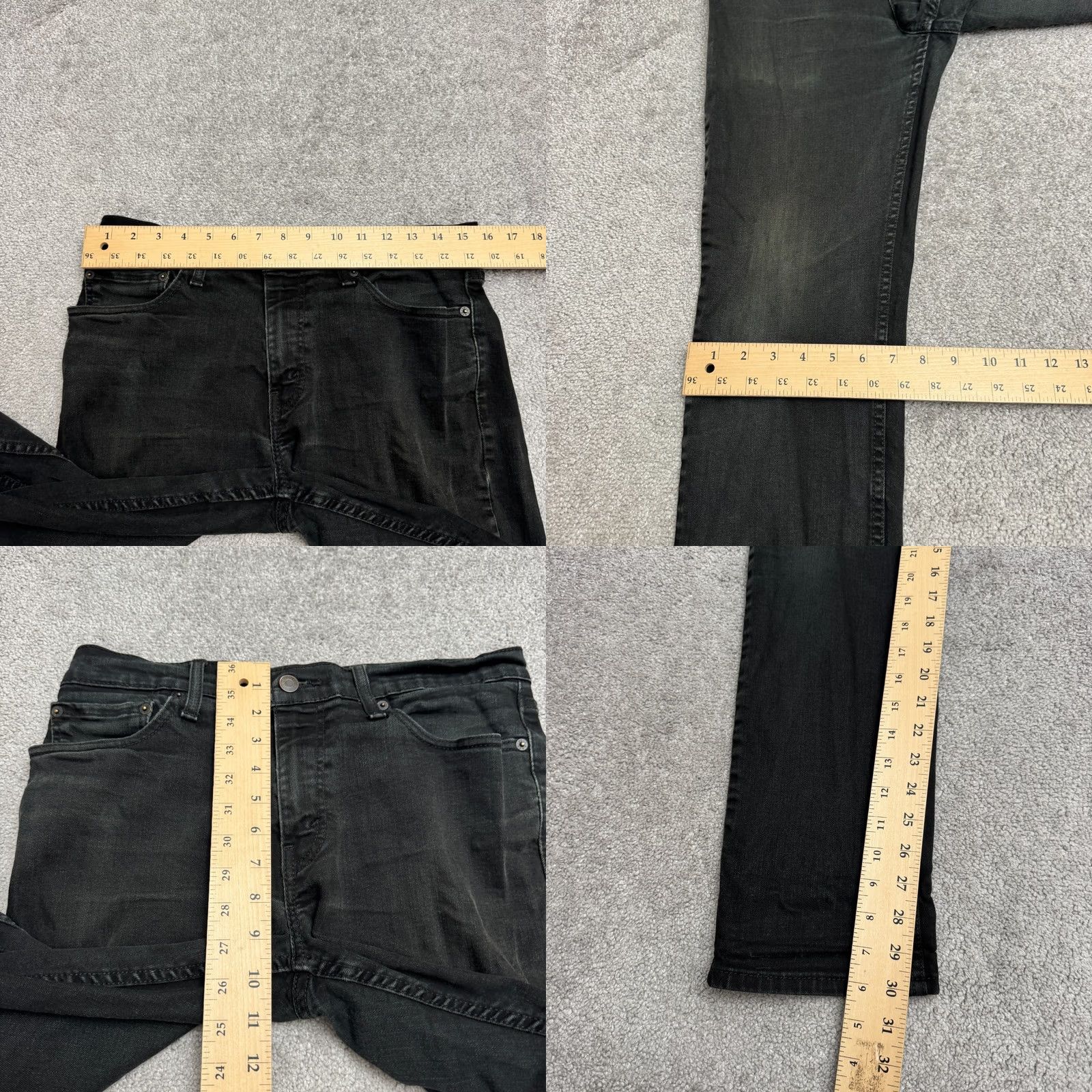 Levi's Levi's 511 Slim Fit Straight Leg Jeans Mens 32x32 Dark Wash Cotton Stretch Denim Size US 32 / EU 48 - 9 Thumbnail