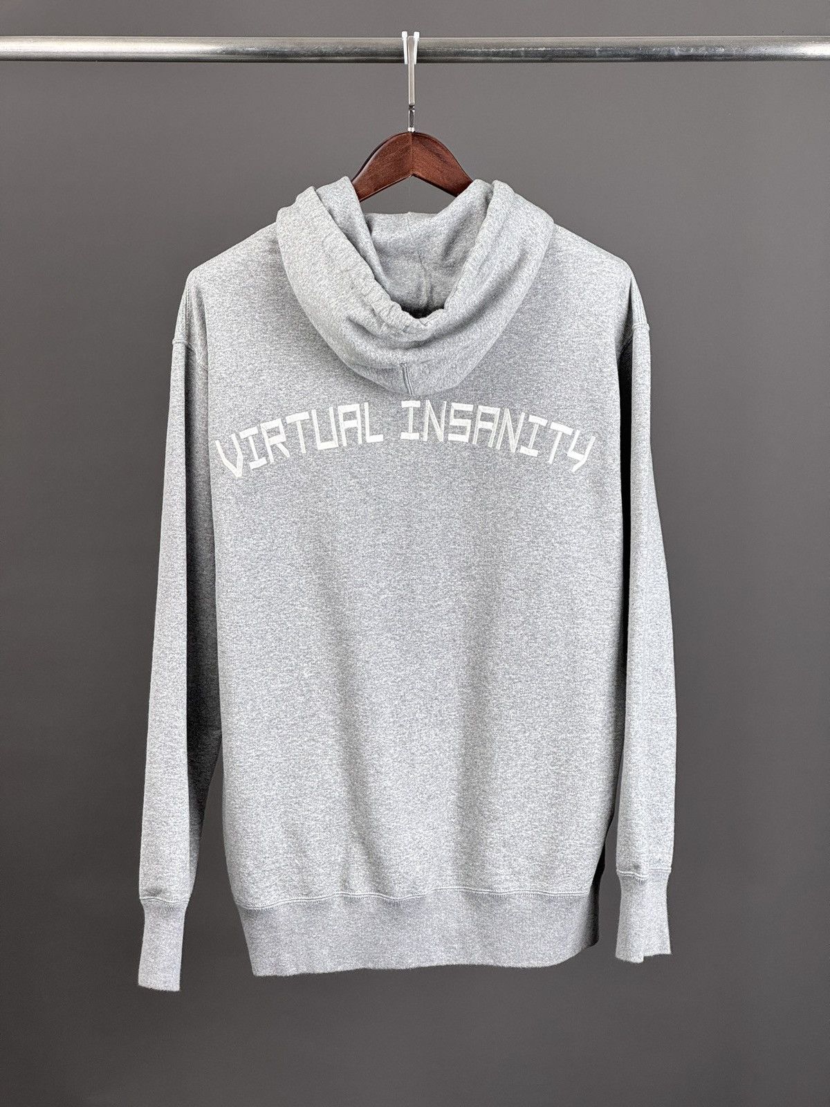 image of Junya Watanabe Virtual Insanity Hoodie L in Grey, Men's (Size Large)