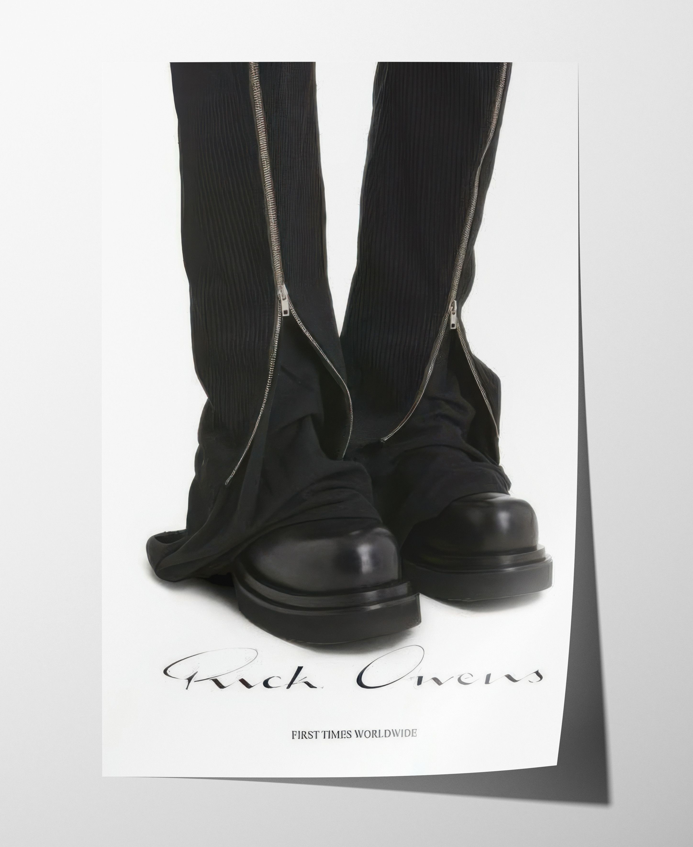 Rick Owens Rick Owens Boots Poster Print Magazine Archive Book Lookbook Size ONE SIZE - 4 Thumbnail