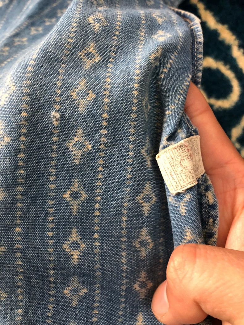 RRL Ralph Lauren RRL Ralph Lauren Blue dyed anti dyed shirt Size US XS / EU 42 / 0 - 9 Thumbnail