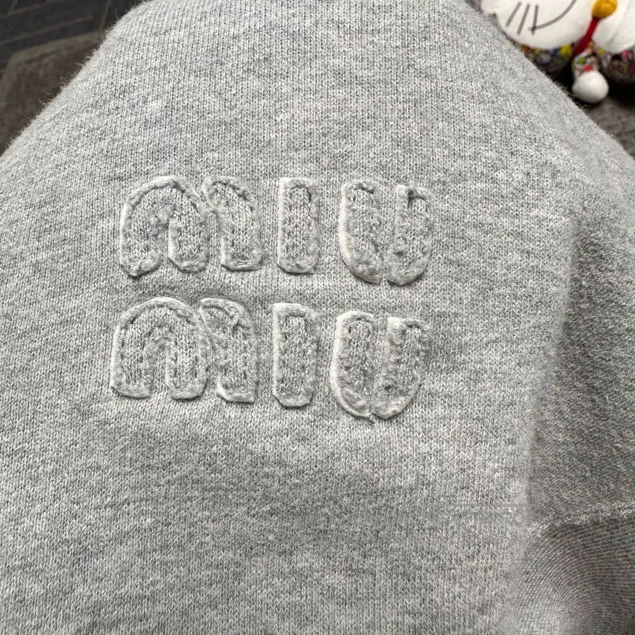 Miu Miu gray cropped sailor sweatshirt by miumiu. Size XS / US 0-2 / IT 36-38 - 3 Thumbnail