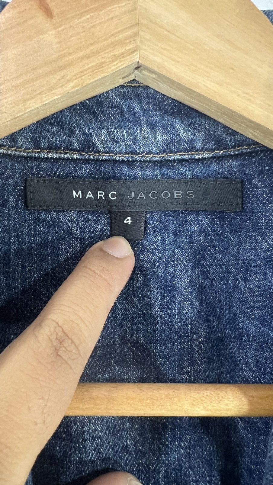 Marc Jacobs Marc Jacobs Luxury Denim Blazer Size S / US 4 / IT 40 - 3 Thumbnail