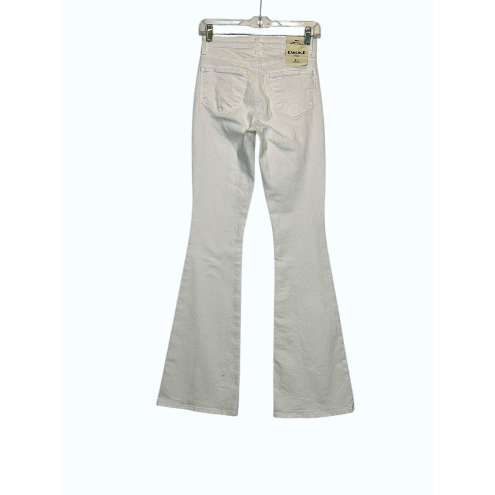 L'AGENCE L'Agence White Bell High Rise Flare Jeans size 25 - 2 Size 26" / US 2 / IT 38 - 11 Thumbnail
