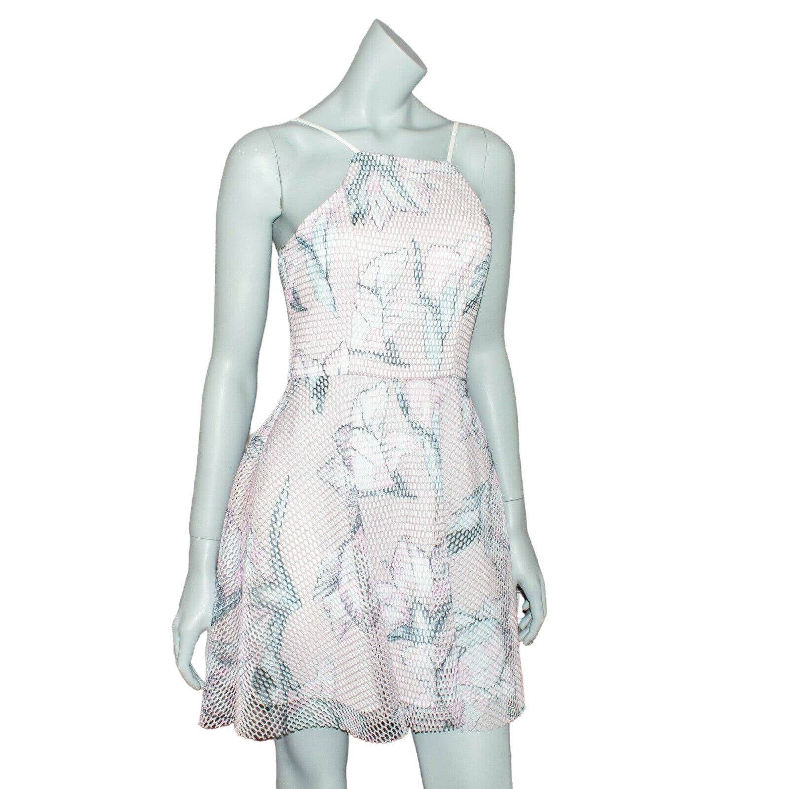 Black Halo BLACK HALO $390 Strap Dress Pink Floral Mesh Layer Size 2 Size XS / US 0-2 / IT 36-38 - 3 Thumbnail