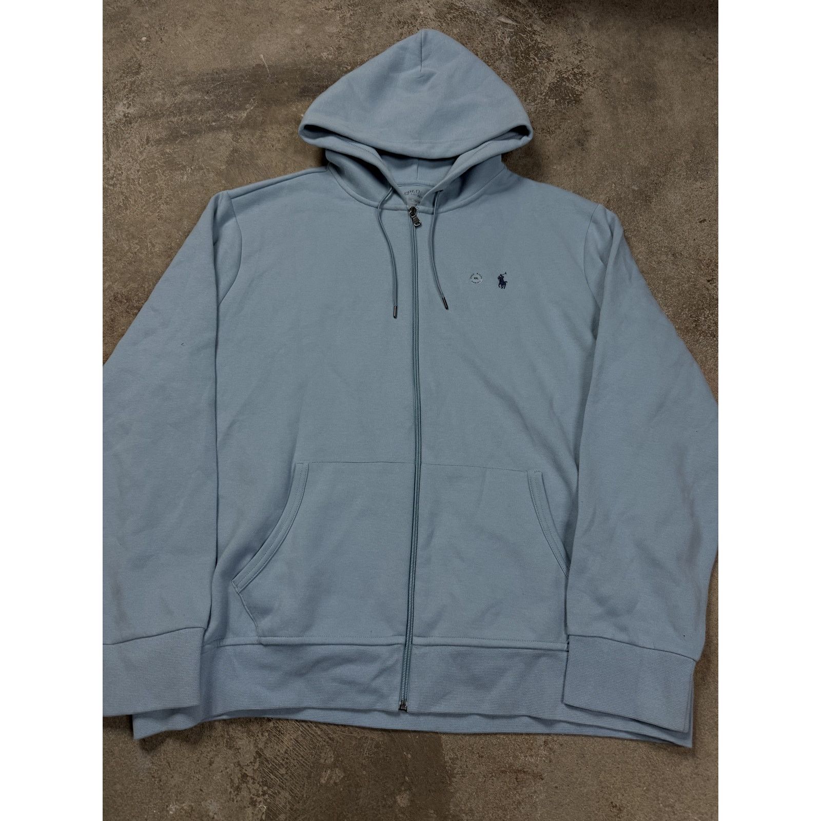 Polo Ralph Lauren Polo Zip Up Baby Blue New XXL With Tags Size US XXL / EU 58 / 5 - 1 Thumbnail
