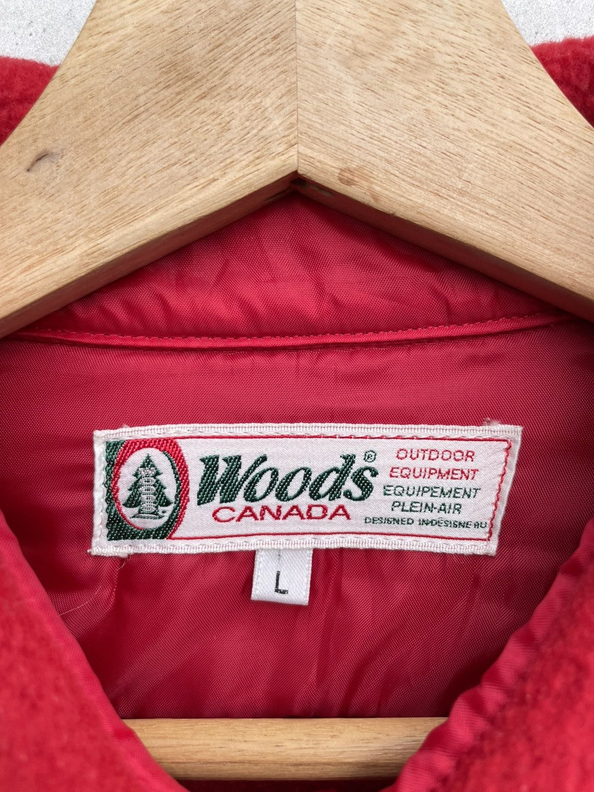 Vintage 🔥Accept Binding Offer🔥 Woods Canada Fleece Wool Jacket Size US L / EU 52-54 / 3 - 8 Thumbnail