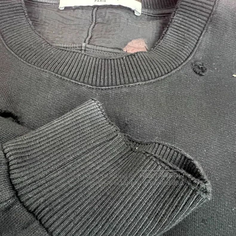 Givenchy Givenchy Black destroyed logo hoodie Size US XS / EU 42 / 0 - 4 Thumbnail
