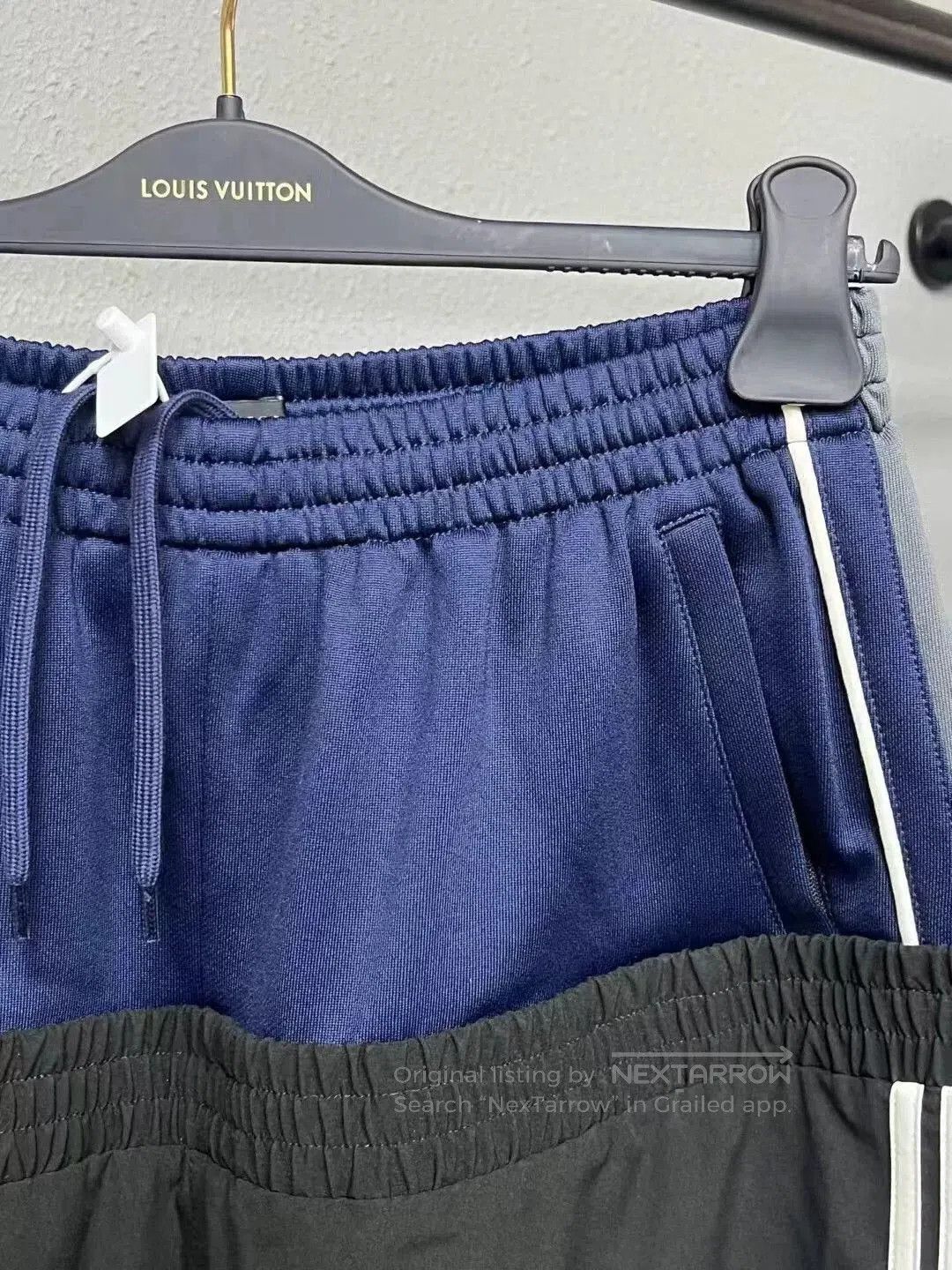 Balenciaga balenciaga black and blue athletic pants. Size US 26 / EU 42 - 4 Thumbnail