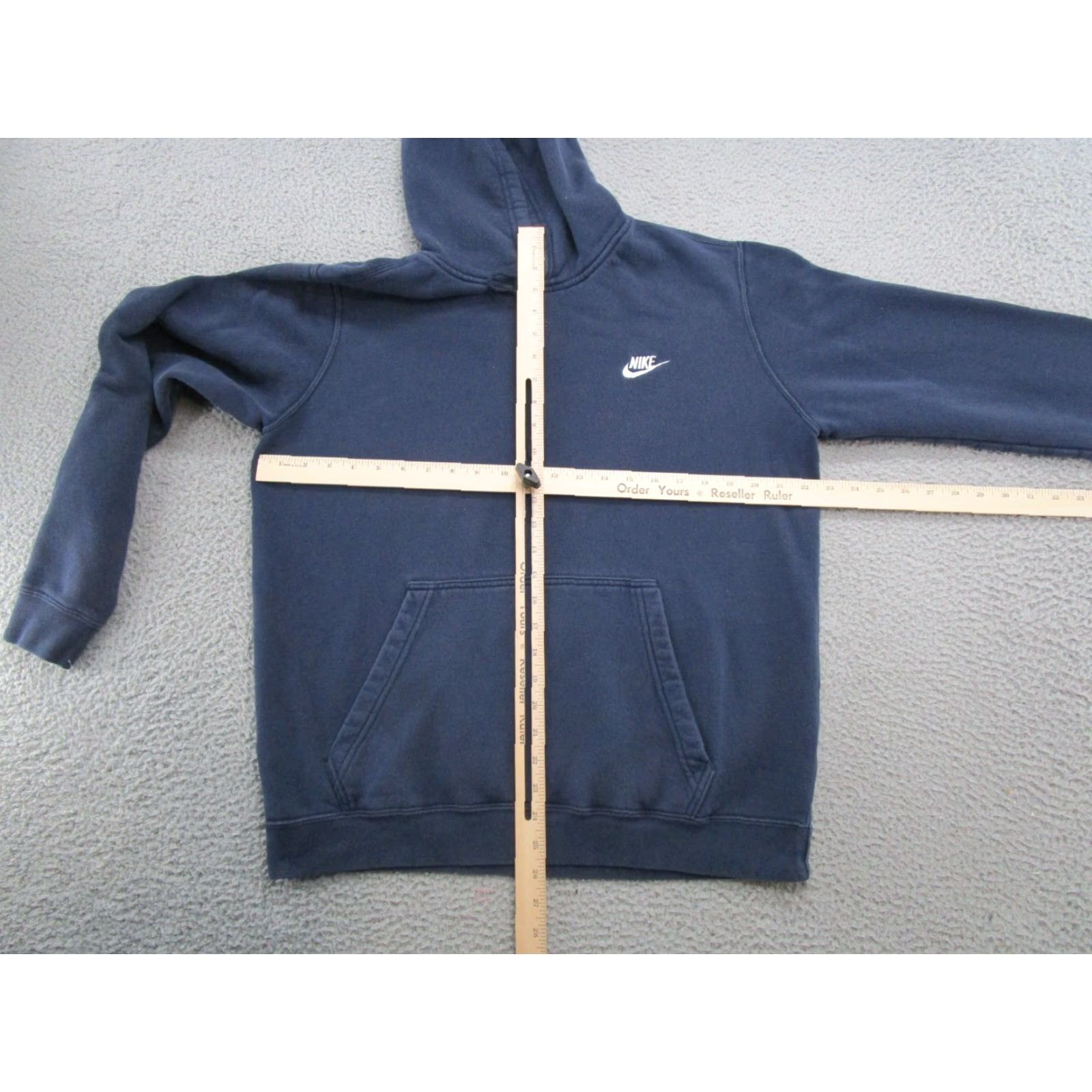 Nike VTG Nike Blue Tag Embroidered Spell Out Hoodie Sweatshirt SZ Large Pullover Mens L Blue Embroidered Nike Hoodie Pullover Sports All Seasons Hooded Size US L / EU 52-54 / 3 - 6 Thumbnail