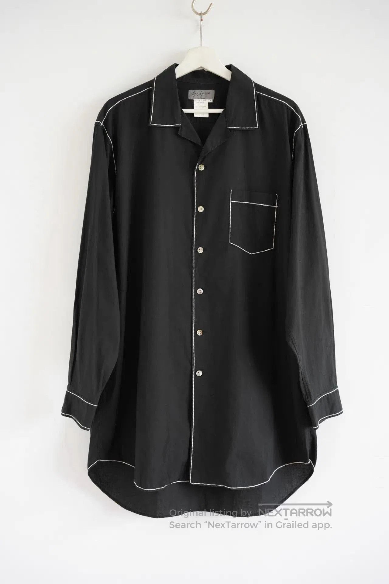 Yohji Yamamoto Black Button. Size US M / EU 48-50 / 2 - 1 Thumbnail