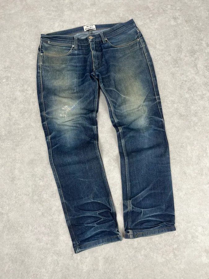 Acne Studios Acne Studios Navy Faded Rebel Denim Jeans Size US 32 / EU 48 - 5 Thumbnail