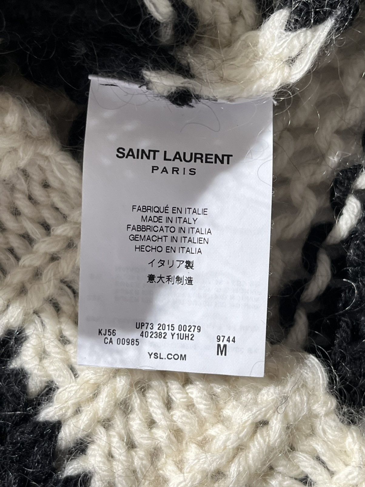 Saint Laurent Paris FW15 Saint Laurent Paris Striped Mohair Sweater Size US M / EU 48-50 / 2 - 5 Thumbnail