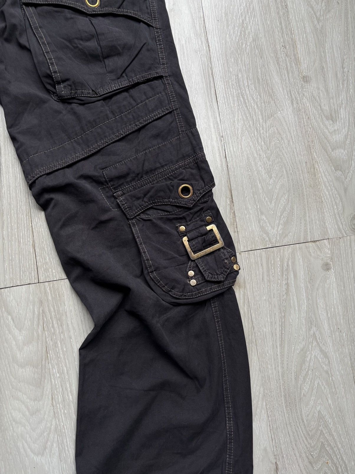 Le Grande Bleu (L.G.B.) Vertgarments lace up baggy cargo pants Size US 29 - 3 Thumbnail