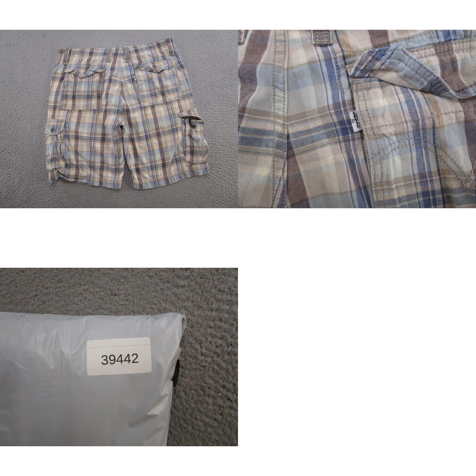 Levi's VINTAGE Levi's Cargo Shorts Mens Size 36 Plaid White Tab Baggy Skater Size US 36 / EU 52 - 8 Thumbnail