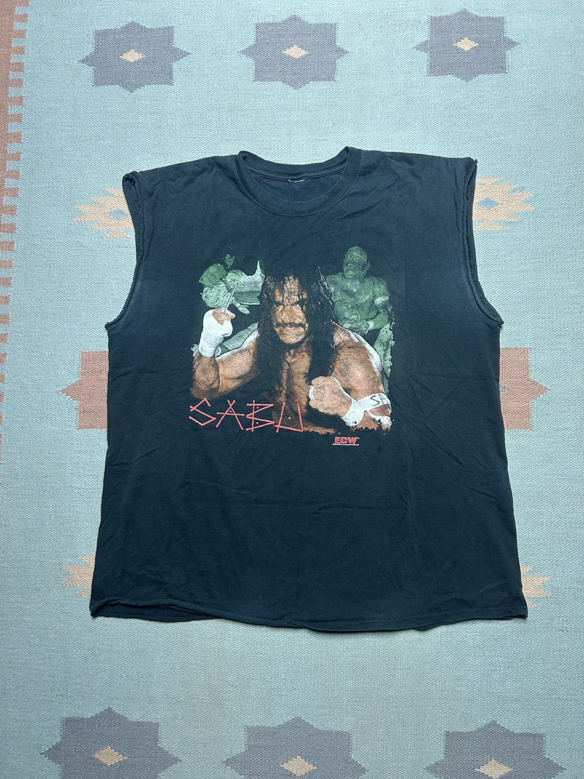 Vintage Vintage t shirt Sabu homicidal ECW wrestling chopped XXL Size US XXL / EU 58 / 5 - 1 Thumbnail