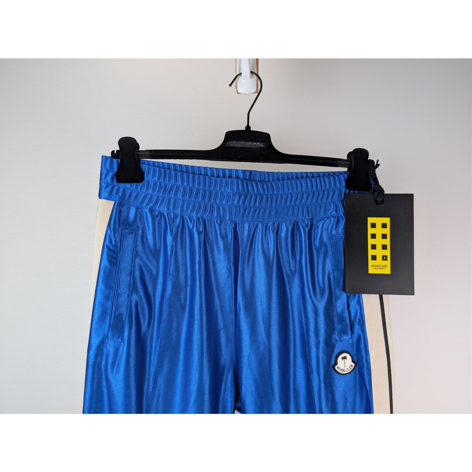 Moncler × Palm Angels o1rshd1 Q:2 / Shiny Track Pants in Blue Size US 34 / EU 50 - 3 Thumbnail
