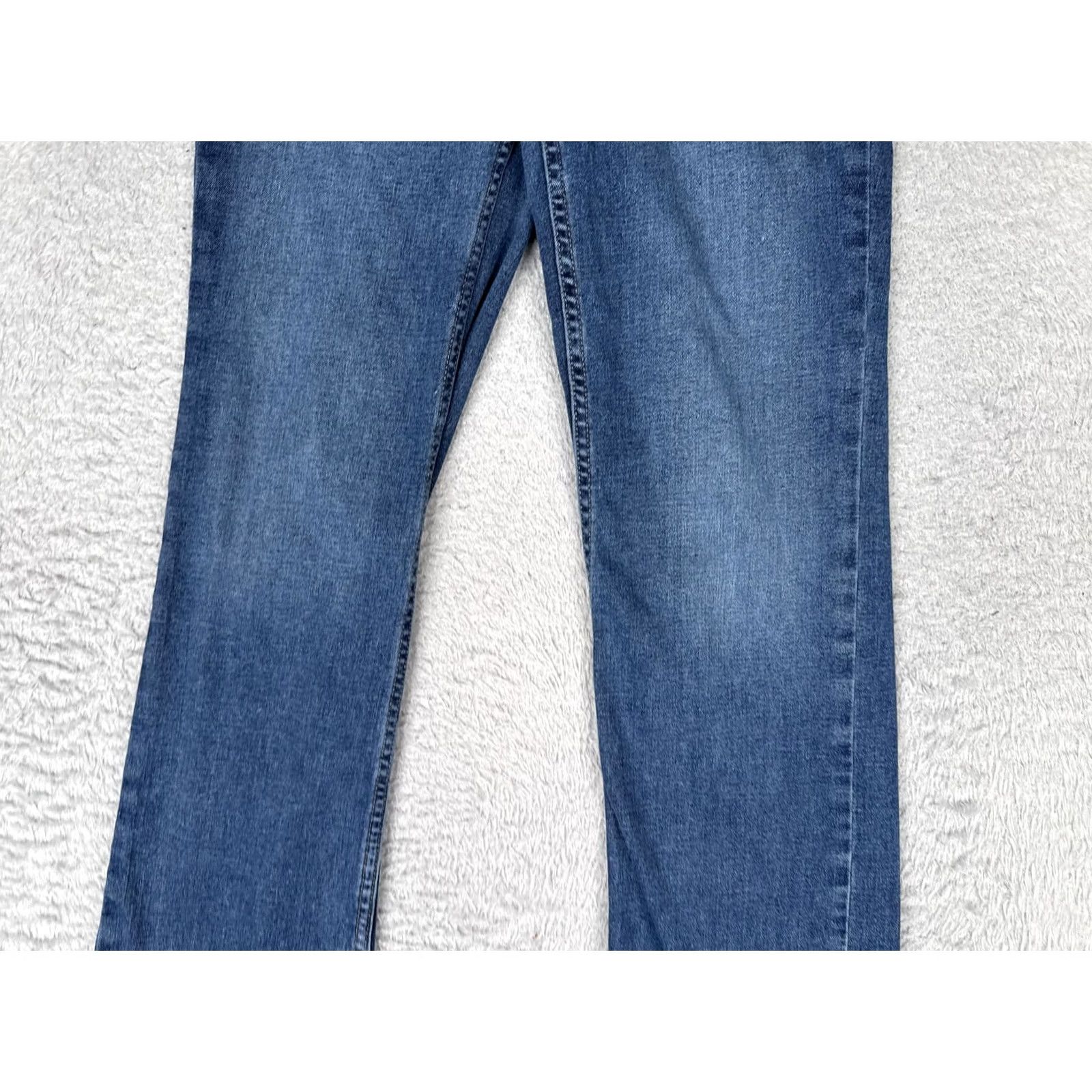 Calvin Klein Calvin Klein Jeans Womens Straight Jeans 2/26 Blue Wash Mid Rise Stretch Size 26" / US 2 / IT 38 - 3 Thumbnail