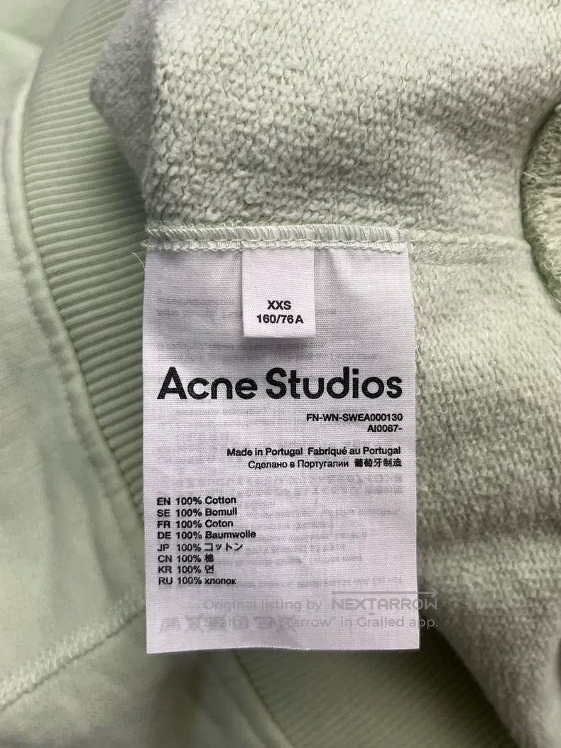 Acne Studios Acne Studios Loose Fit Round Neck Pure Cotton Pullover Swe Size XXS / US 00 / IT 34 - 4 Thumbnail