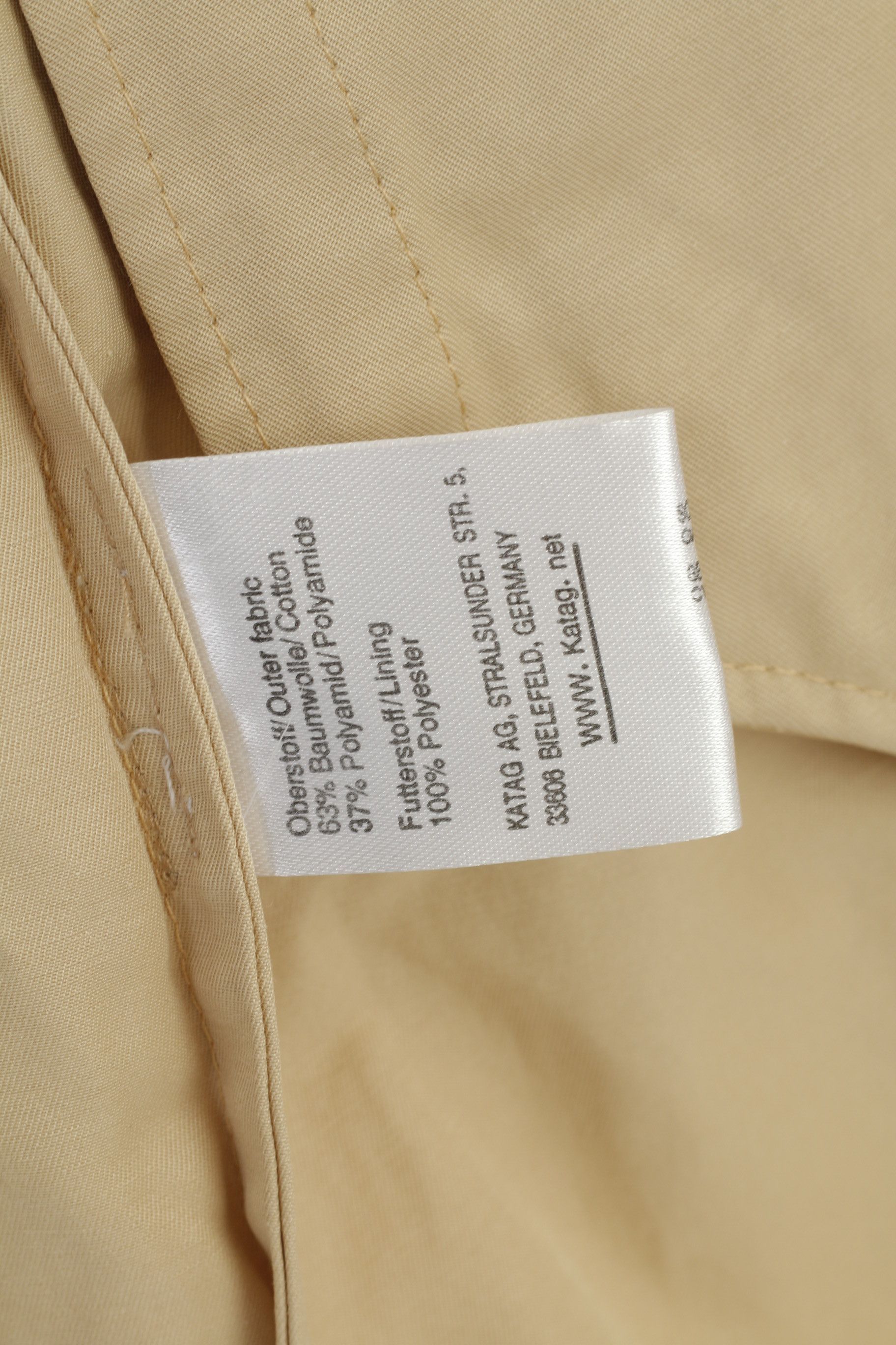 Vintage Clarina Collection Women 40 M Coat Beige Full Zipper 4518 Size S / US 4 / IT 40 - 7 Thumbnail