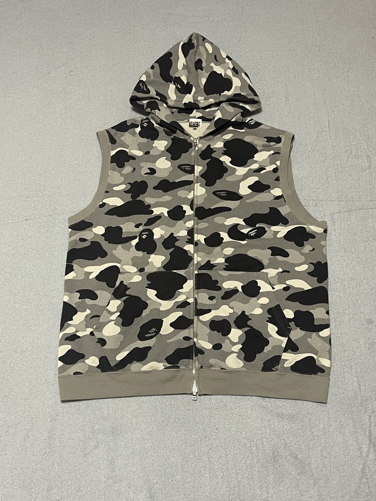 Bape × Nigo Bape Silver Camo Vest Hoodie Size US XL / EU 56 / 4 - 1 Thumbnail