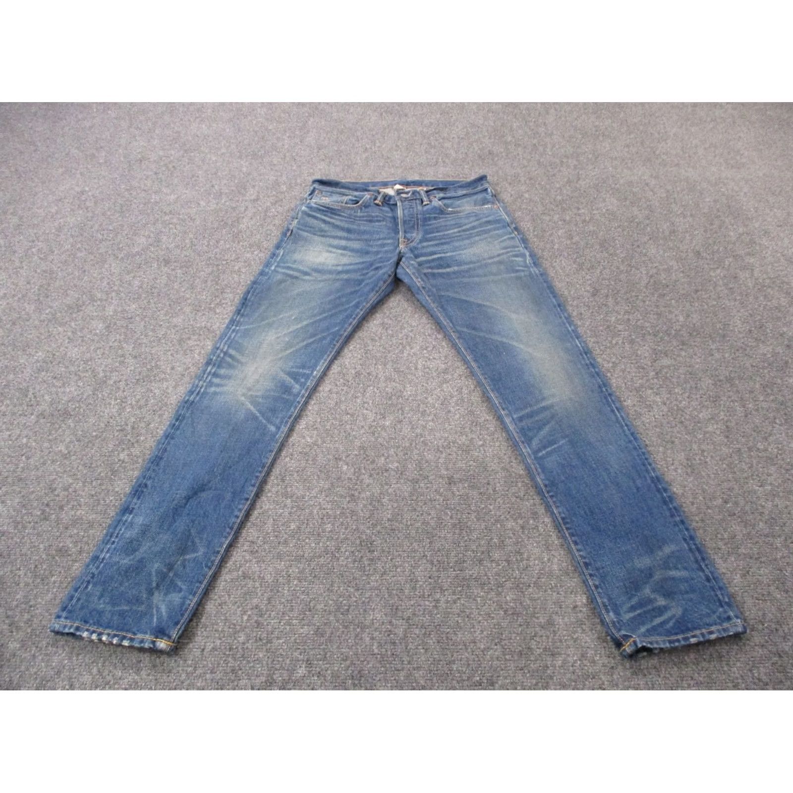 Vintage RRL Jeans Mens 29 X 30 Slim Denim Selvedge Stretch Straight 5-Pocket Blue) Size US 29 - 2 Thumbnail