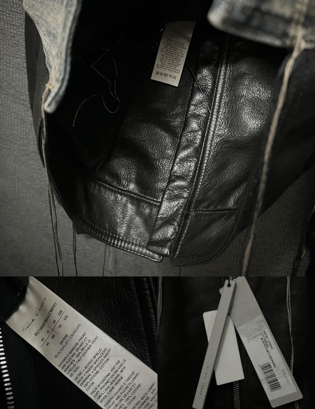 Rick Owens RickOwens19ss mainline fringed denim patchwork jacket-2505 Size US M / EU 48-50 / 2 - 9 Thumbnail