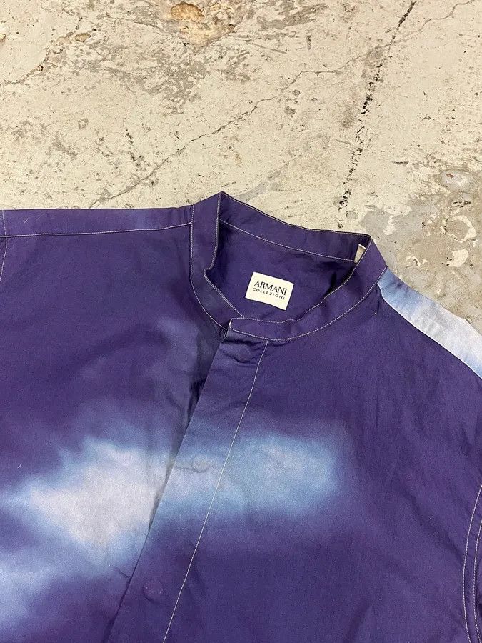 Armani Collezioni 2000s Armani Blue Sky Cloud Shirt Size US M / EU 48-50 / 2 - 4 Thumbnail