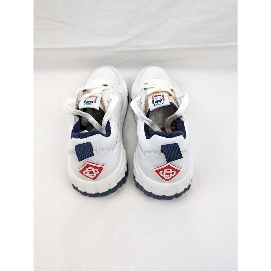 Casablanca o1rshd1 Men's Court Sneakers in White Navy Size US 9 / EU 42 - 18 Thumbnail