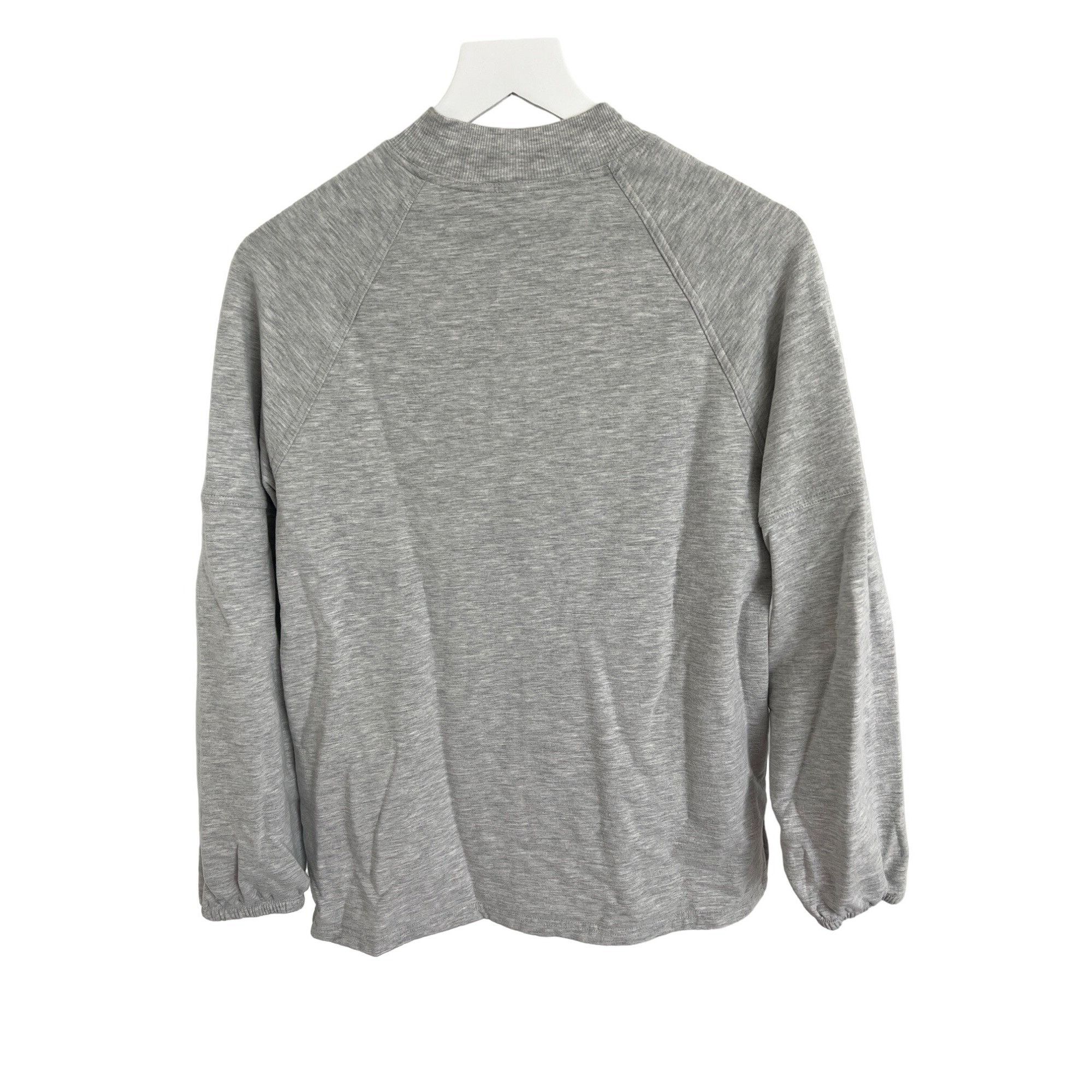 Other Z by Zella Cozy Heather Grey Mock Neck Long Sleeve Pullover Size XS / US 0-2 / IT 36-38 - 4 Thumbnail