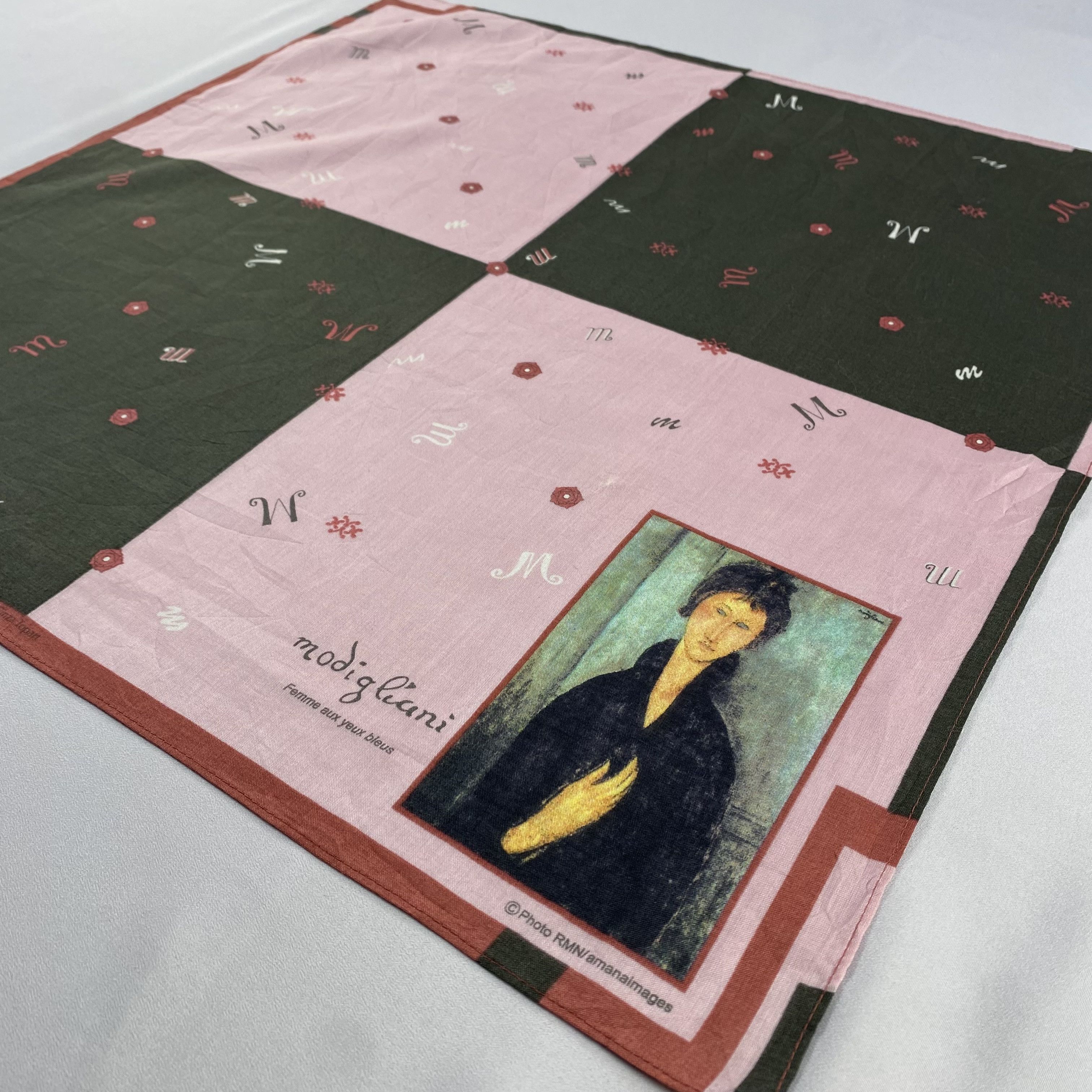 Vintage Modigliani Handkerchief / Neckerchief / Bandana-P613 Size ONE SIZE - 2 Thumbnail
