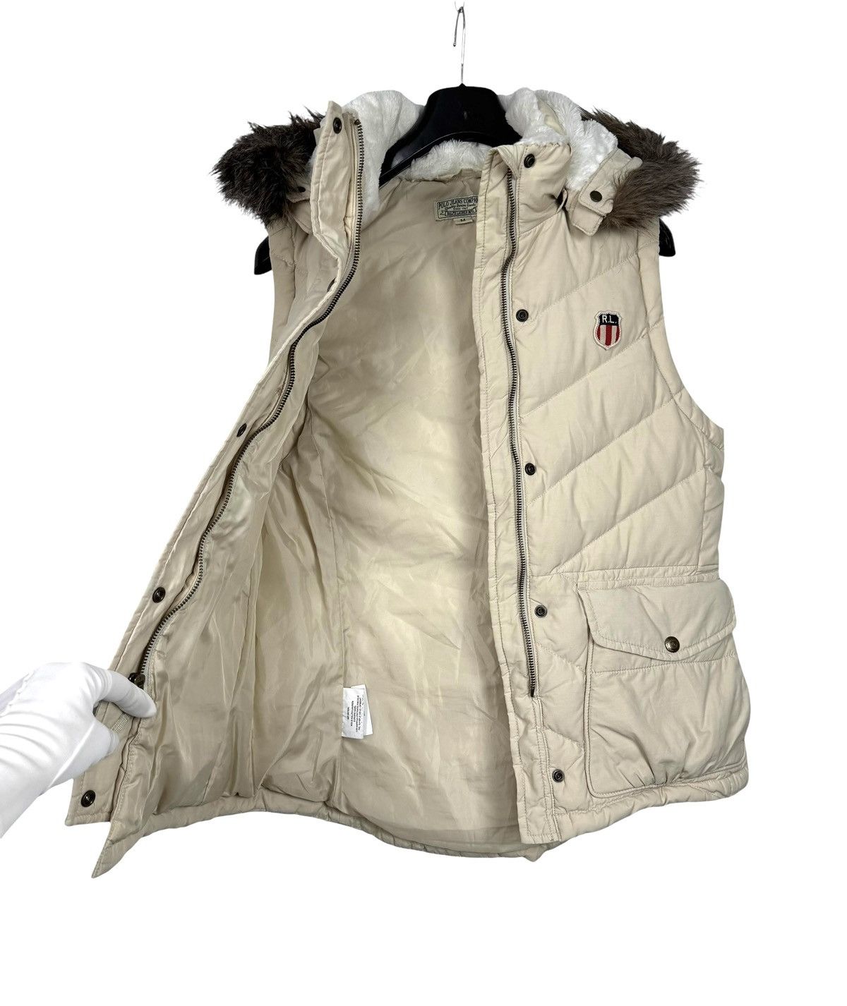 Polo Ralph Lauren Polo Ralph Lauren Beige Down Gilet Hooded Vest size M Size M / US 6-8 / IT 42-44 - 13 Thumbnail