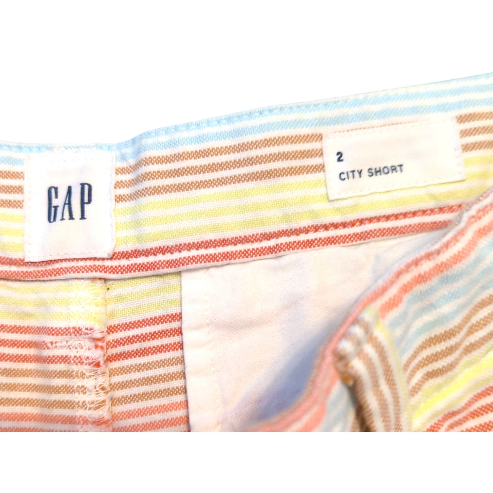 Gap GAP City Short Striped Shorts Size 2 Summer Vacation Size 26" / US 2 / IT 38 - 5 Thumbnail