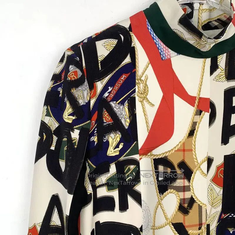 Burberry Burberry Multicolor Silk Dress for Women. Size XXS / US 00 / IT 34 - 3 Thumbnail