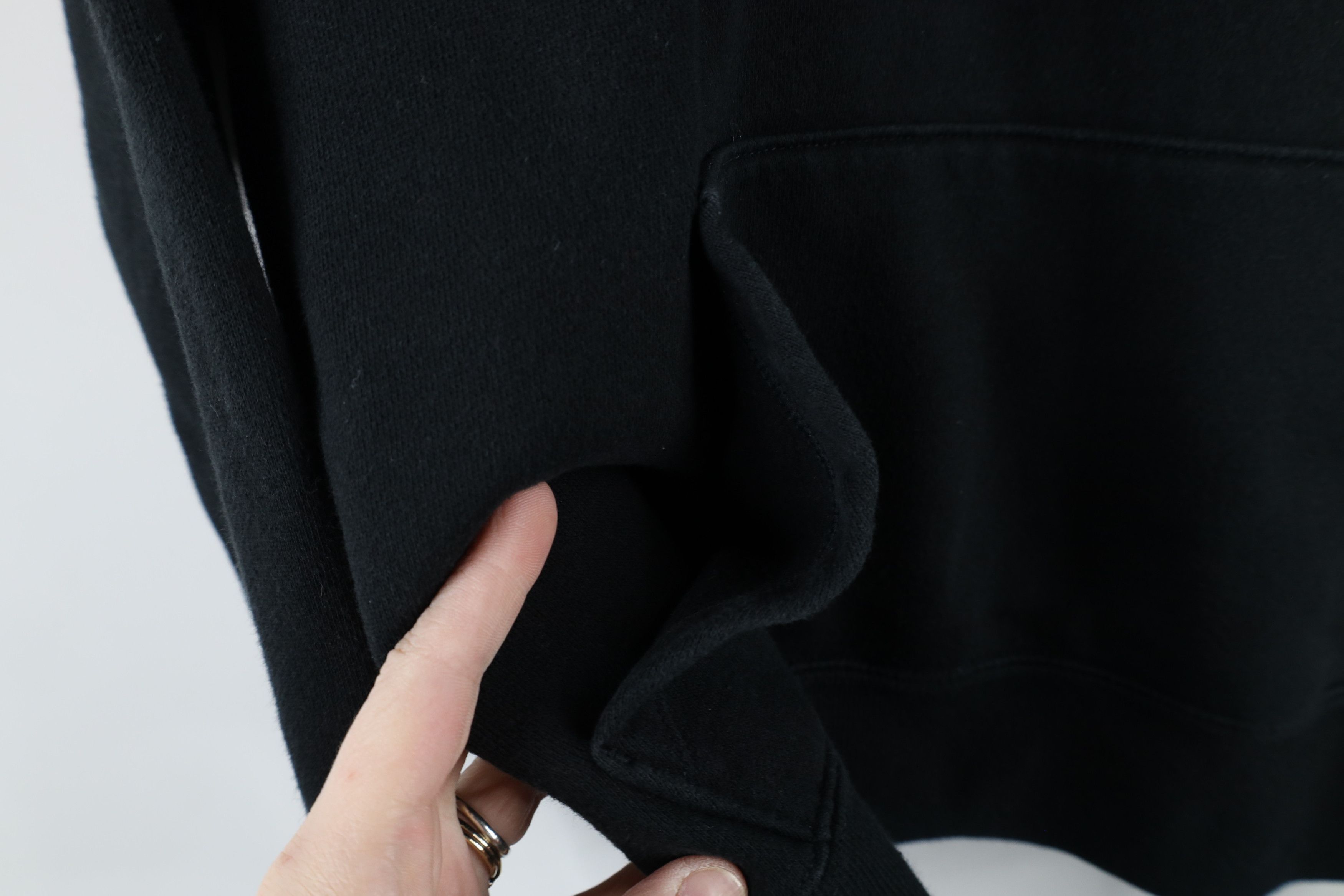 New Balance × Vintage Vintage Y2K New Balance Monogram Hoodie Sweatshirt Black Size M / US 6-8 / IT 42-44 - 5 Thumbnail