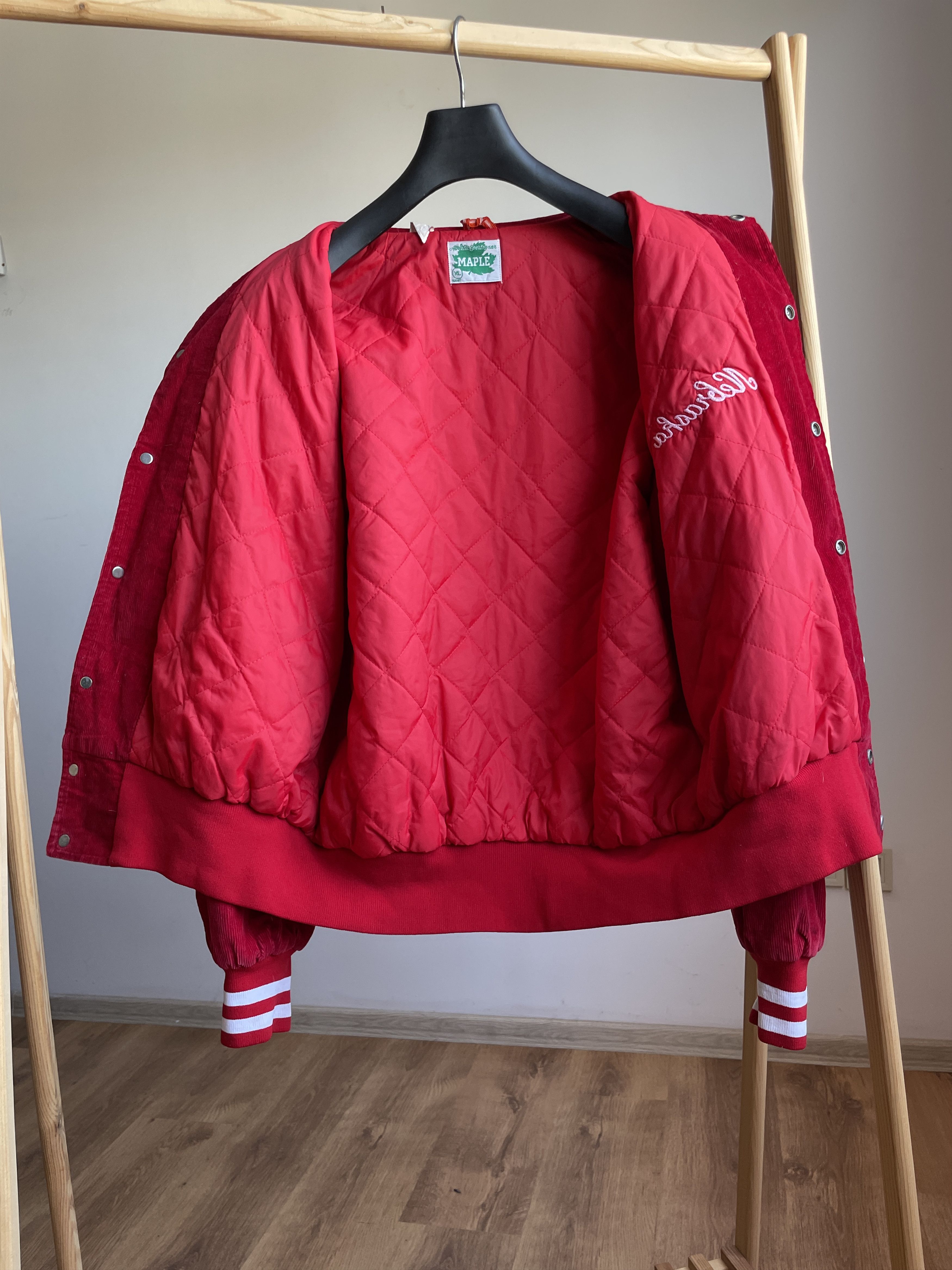Vintage Maple Athletic Sportswear VTG 70s Nebraska Corduroy Jacket Size US XL / EU 56 / 4 - 3 Thumbnail