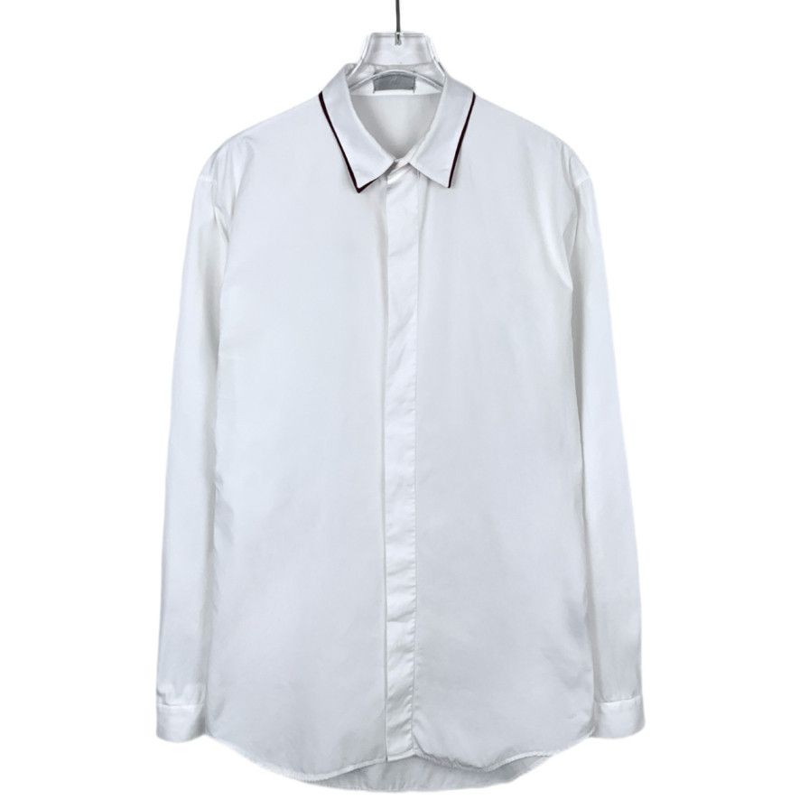 Dior Dior Shirt White Cotton Long-Sleeve (Size 39) Size S / US 4 / IT 40 - 1 Thumbnail