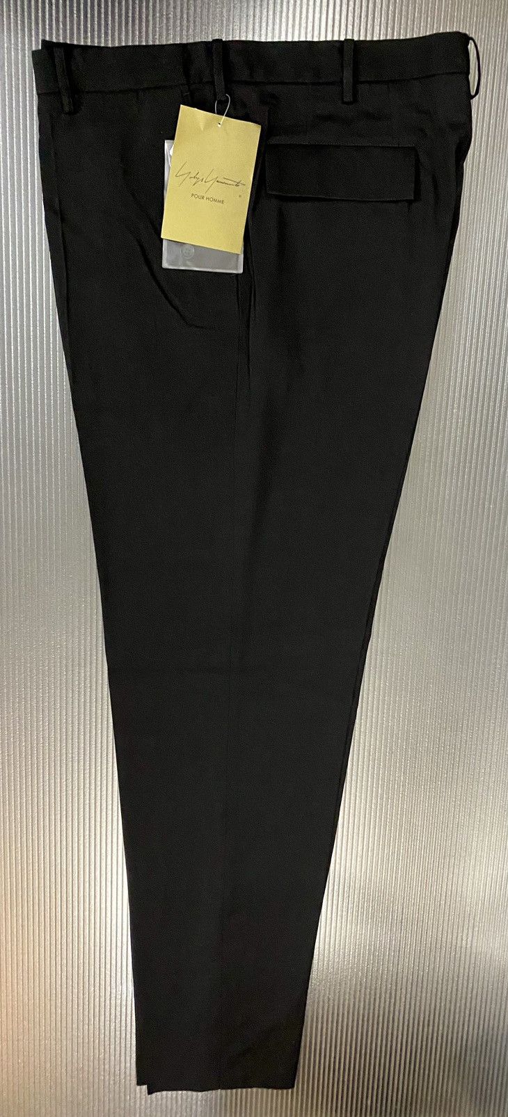 Yohji Yamamoto Yohji Yamamoto 🇯🇵 pour homme Nero wool slacks 4 NWT Size US 37 - 4 Thumbnail