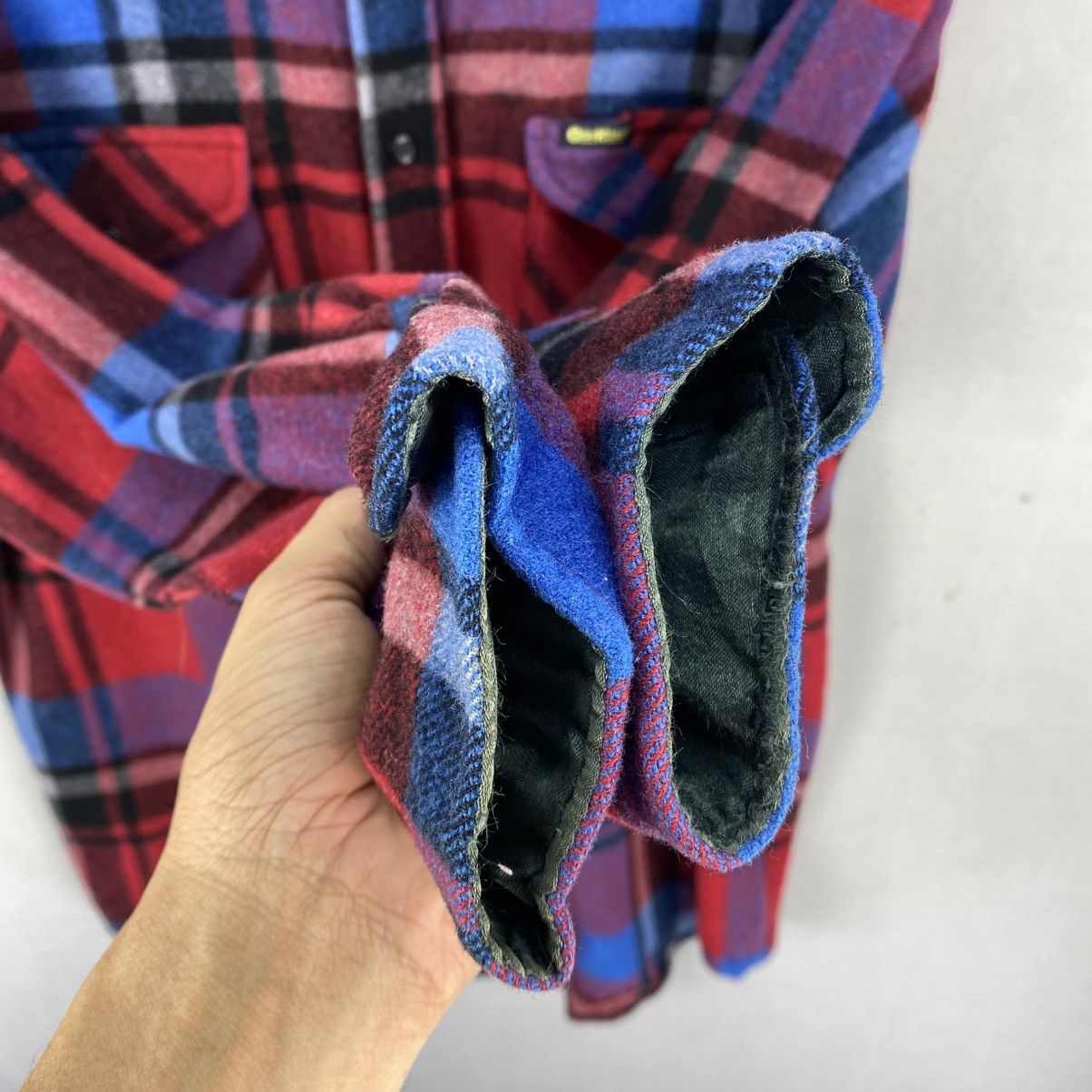 Flannel Vintage Oshkosh Chekered Button Up Wool Jacket Size US L / EU 52-54 / 3 - 8 Thumbnail