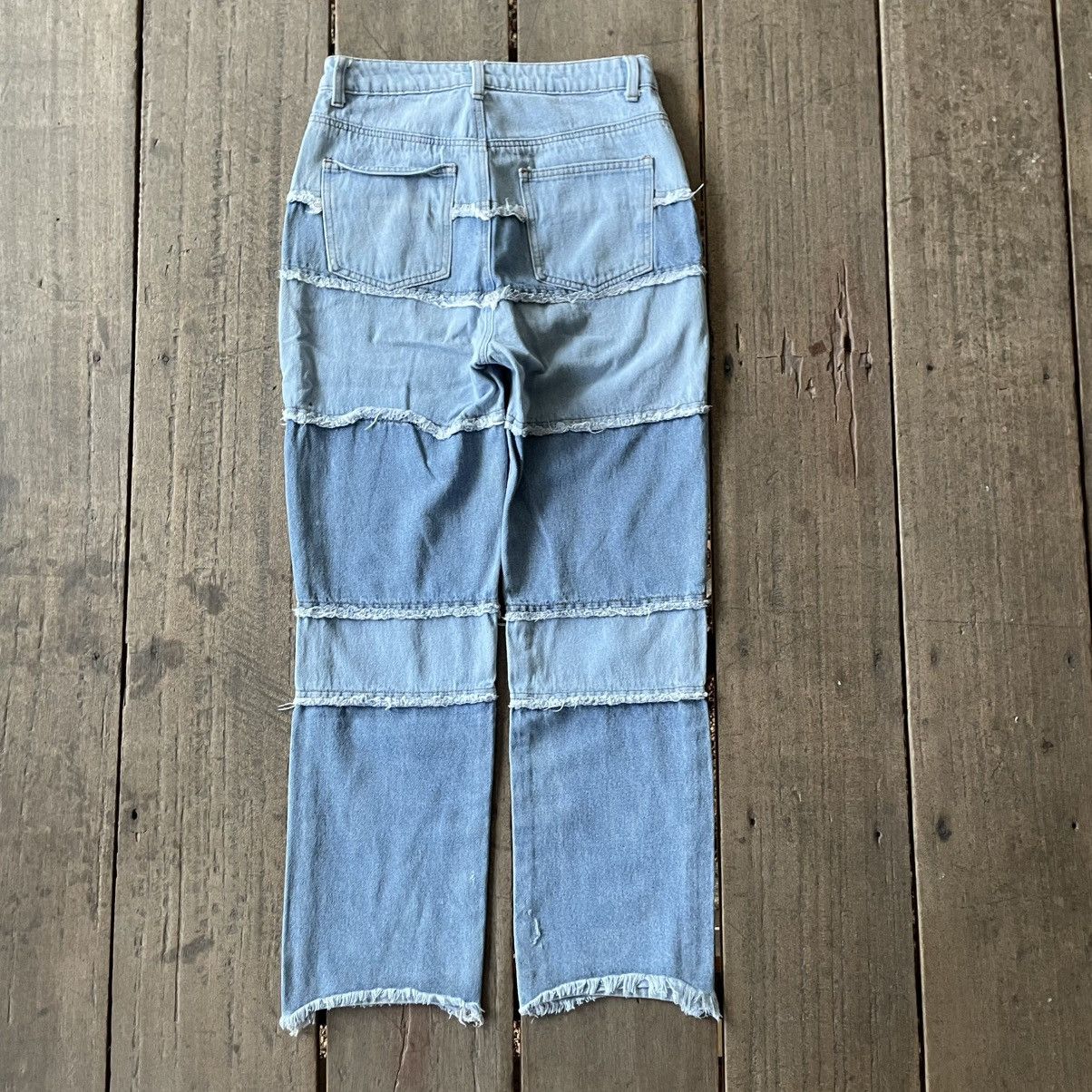 Japanese Brand 🔥🇯🇵Rare Unbrand Hagi Stylish Distress Women Denim Jeans Size 28" / US 6 / IT 42 - 4 Thumbnail