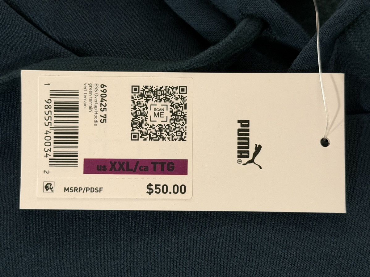 Puma Puma Essentials Overlap Hoodie Long Sleeve Pullover Logo NWT Size US XXL / EU 58 / 5 - 3 Thumbnail