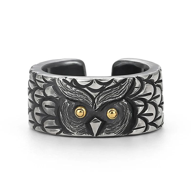 Jewelry × Vintage Vintage Owl Ring Size ONE SIZE - 1 Thumbnail